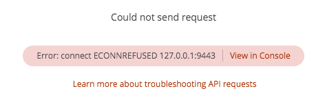 Postman ECONNREFUSED error