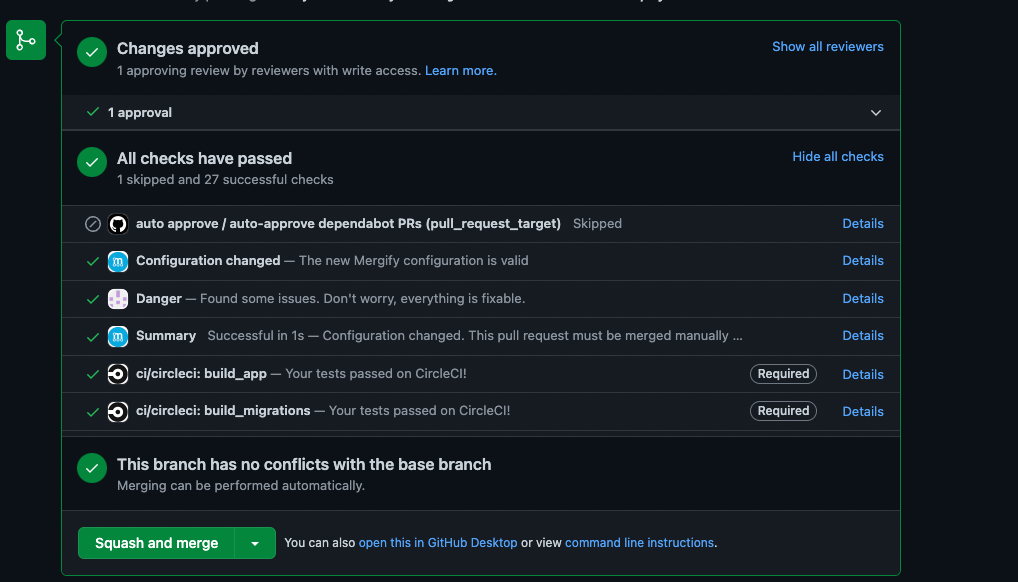 Image showing merge button